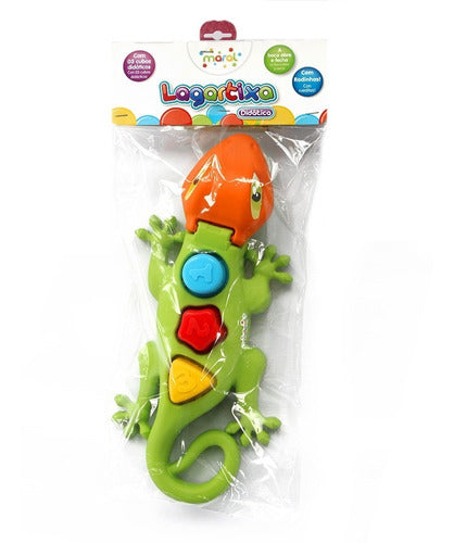 Maral Lizard Toy Set with Interlocking Blocks - 40 cm 2