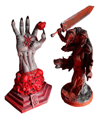 Berserk - Figura Combo Guts 20cm + Hand Of God 18cm 0