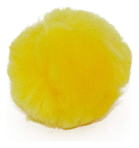 Pom Poms Amarillos De 5cm Para Manualidades, Paquete 25 2