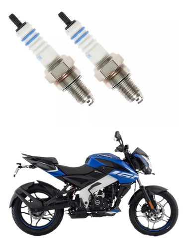 Bajaj Original Spark Plug Set for Rouser NS 160 - GB Motos! 0