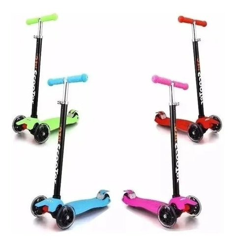 Folding Aluminum Scooter With Light-Up Wheels - Love 0
