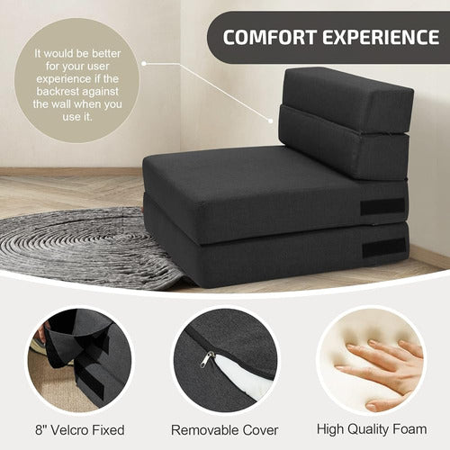 Suyols Sofá Cama Plegable - Silla Convertible Sofá De Piso Y 3