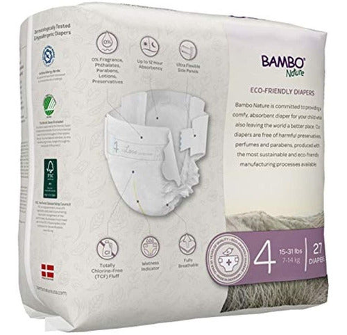 Bambo Nature Eco-Friendly High-Quality Baby Diapers Size 4 1