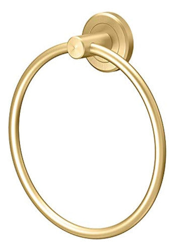 Gatco Latitude II Towel Ring, Brushed Brass 0