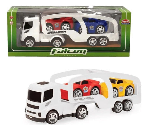 Mosquito Transporter Falcon Truck with 2 Sports Cars by Usual 0