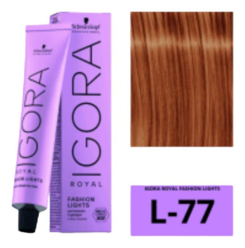 Schwarzkopf Igora Royal Fashion L-77 Kit 2 Tintura + 2 Oxidantes 60ml 3