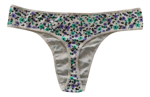 Cotton Plus Size Thong 62/64 Special Print 119