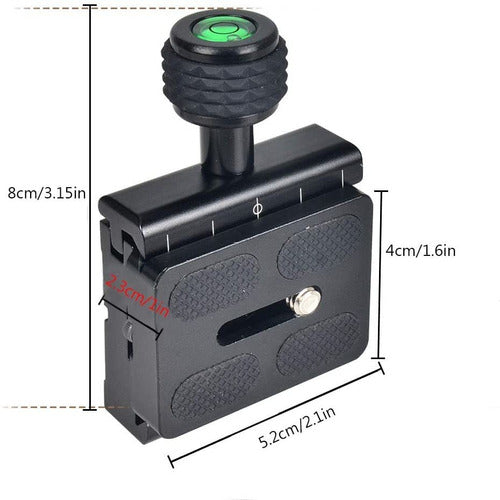 Utebit Aluminum QR Clamp Adapter for Tripod 4