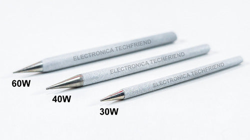 Repuesto Punta Cerámica P/soldador De Estaño 60w Techfriend 2