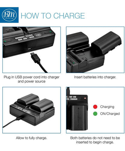 Cargador Y 2 Baterías Lp-e6n Par Canon Eos R 90d 60d 70d 80d 4