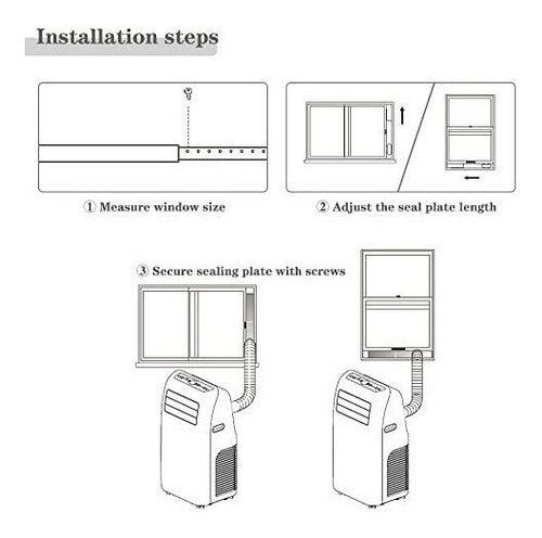 Kit Adaptador De Ventana Para Aire Acondicionado Portatil 5