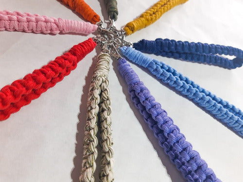 Handmade Macrame Keychains / Straps in Custom Colors 2