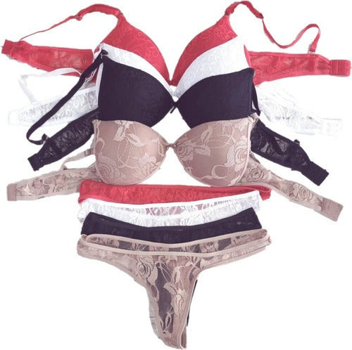 Mia Carezza Pack X3 Conjunto Triangulo Soft Encaje 9010 0