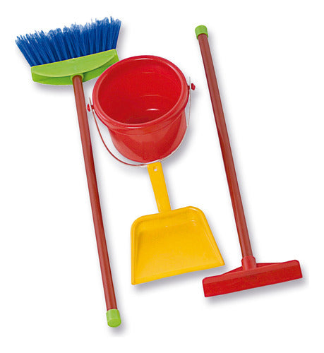 Duravit Cleaning Set with Broom, Dustpan, Bucket, and Dryer 0