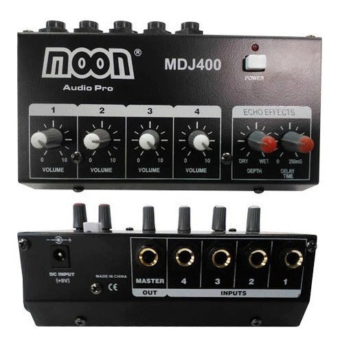 Moon Mixer Console MDJ400 4 Channels Effects 0