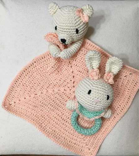 Crochetoys_ines Set De Apego Para Bebés En Crochet Amigurumi 1