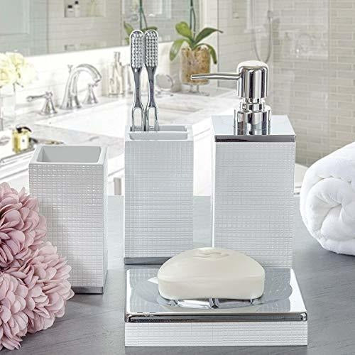 Creative Scents Bathroom Accessory Set - 4 Piece Set 1