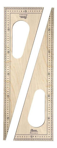 Fime Wood Ruler 60 cm 0