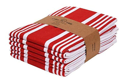 Urban Villa Kitchen Towels, Modern Stripes, Dish Cloths 0