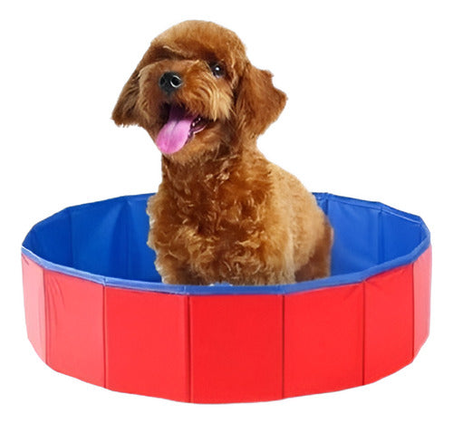 Inter Portable Foldable Pool for Dog Cat Puppy Pet Outdoor Indoor 0