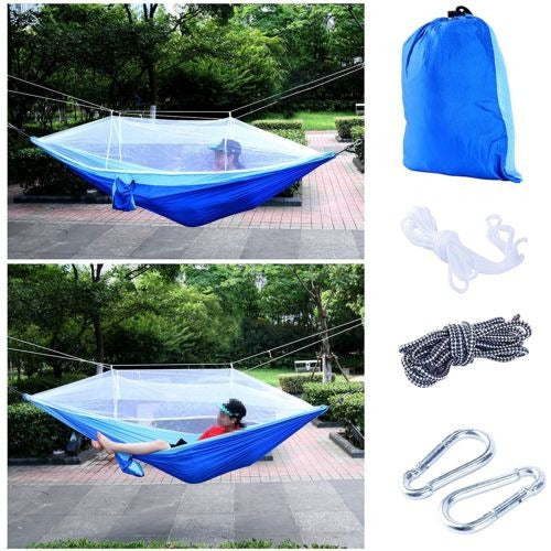 Yaetact Outdoor Hammock with Mosquito Net and Free Tree 0