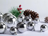 AMS 40-Count Christmas Ball Ornaments 4 Sizes - Silver 3