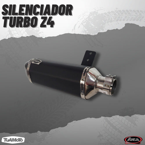Turbo Z4 Exhaust Muffler for Bajaj Rouser Ns 200 S/Short - Tuamoto 5