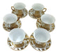 MASR ARTE Egyptian Coffee Set 6 Cups 6 Plates 3