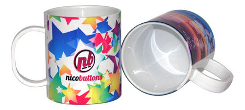 Nicobuttons Sublimable White Polymer Mugs X12 1