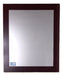 Tricolor Rectangular Mirror 50x60 Brown Glass Frame Vertical or Horizontal 0