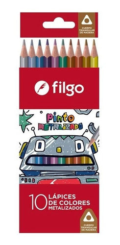 Filgo Metallic Colored Pencils X10 0