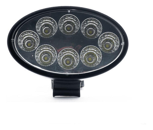 Luxled Oval LED Auxiliary Light 24W 8 LED for Tractors and Harvesters 1