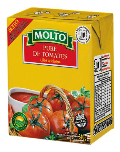 Pure  Tetrrecart 340 Gr Molto Pure De Tomates 0