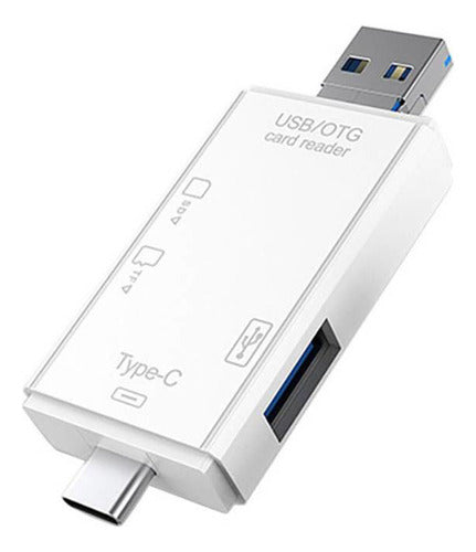 TREQA Universal Card Reader 6 In 1 Type-C/USB/Micro USB 0