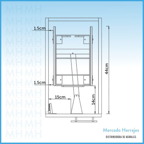 Stainless Steel Under Sink Pull Out Waste Bin 2