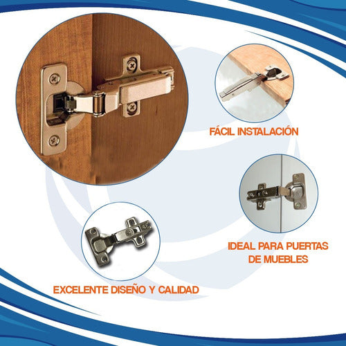 Cima Soft Close 35mm Cabinet Hinge with 9 Degree Bend 1