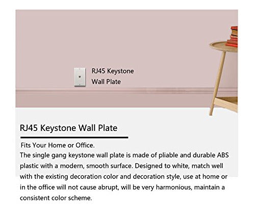 Puerto Cat6 Placa De Pared Y Keystone Yomyrayhu Jack Rj45 Et 3