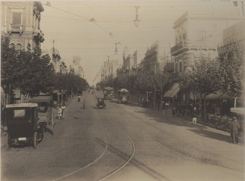 Montevideo Antiguo Av 18 De Julio 2 Año 1910 - Lámina 45x30cm 1