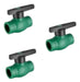 32mm Short-Handle Ball Valve - IPS Fusion - Pack of 2 0