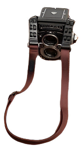 CAM Adjustable Cotton Camera Strap for Rolleiflex CS174 in Coffee 0