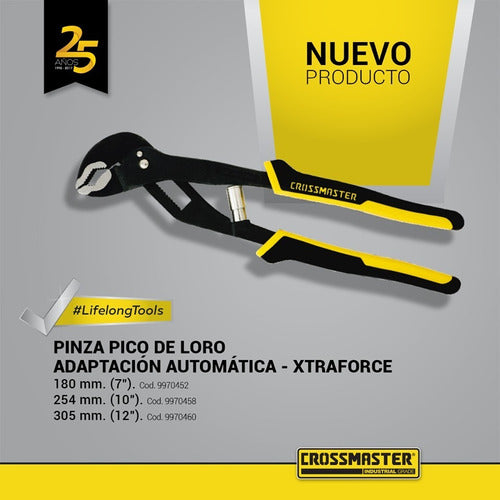 Crossmaster Pinza Pico Loro Ajuste Automático 10 Pulgadas Xtraforce 1