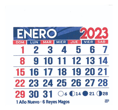 200 Mignon Calendars 5x5 cm 2025 - Devoto 13