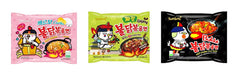 Pack of 3 - Ramen Spicy Buldak Assorted Flavors. Origin Korea 0