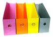Pastel Colors Semi-Plasticized Magazine Holder Set of 4 Units 1