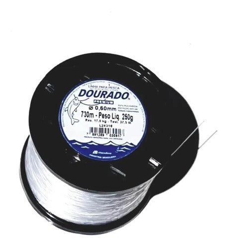 Dourado Nylon Fishing Line 0.80 Mm X 500 Grs 835 Mts 0