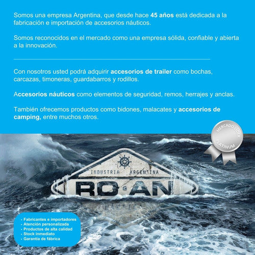 Nautica ROAN Silbato Con Soporte Nautico Reglamentario -lancha-bote 3