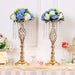 Sziqiqi Floral Centerpiece Riser for Wedding Table Gold 1