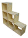 Solid Pine Cube Shelf x 3 Units, 6 Spaces 2