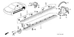 Honda Moldura Delantera Puerta Izquierda Accord 1996-1997 1