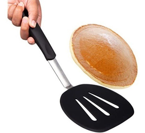 OXO Flexible Silicone Spatula Stainless Steel Pancake Turner 0